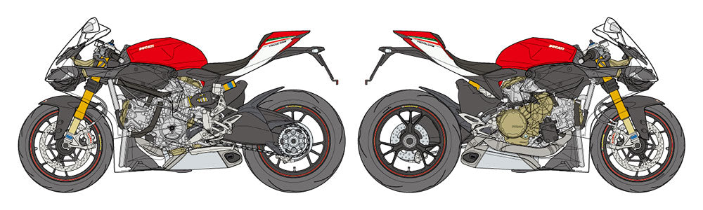 14132 Tamiya 1/12 1199 Panigale S Tricolore Model Kit