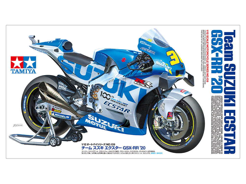 14139 Tamiya 1/12 Team Suzuki Ecstar Gsx -Rr 20 Model Kit