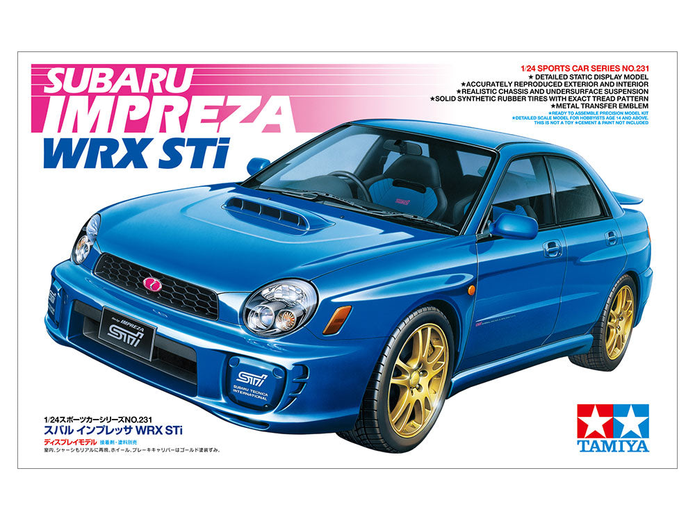 24231 Tamiya 1/24 Subaru Impreza Sti Model Kit