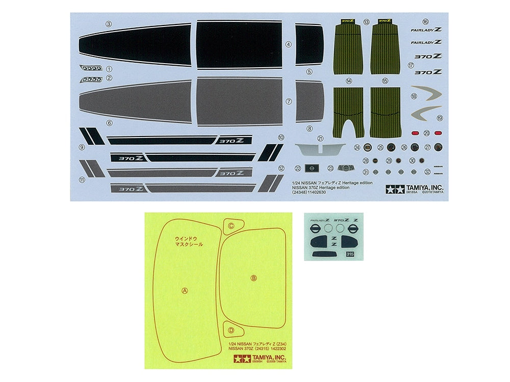 24348 Tamiya 1/24 Nissan 370Z Heritage Edition Model Kit