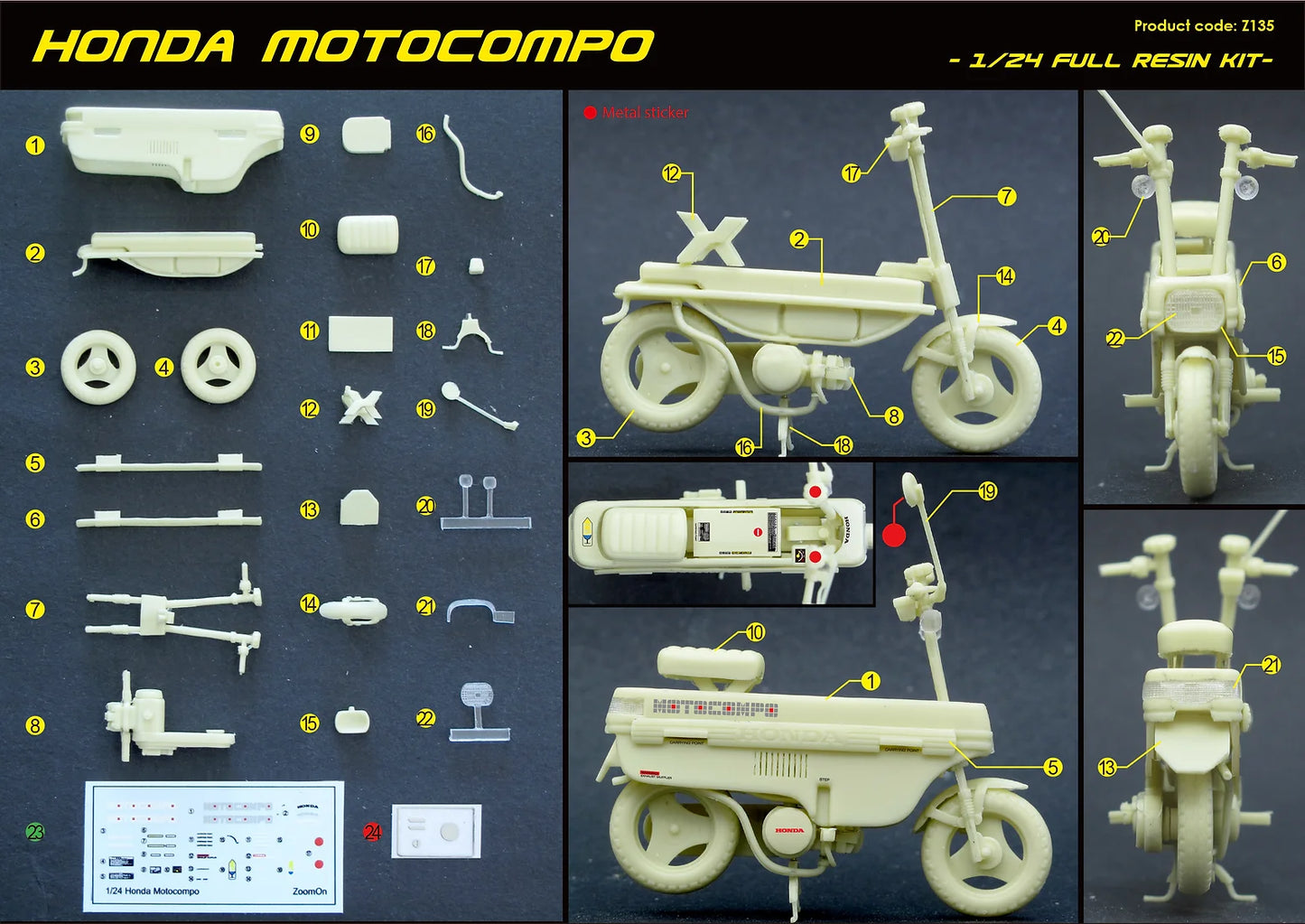 Honda Motocompo Full Resin Kit