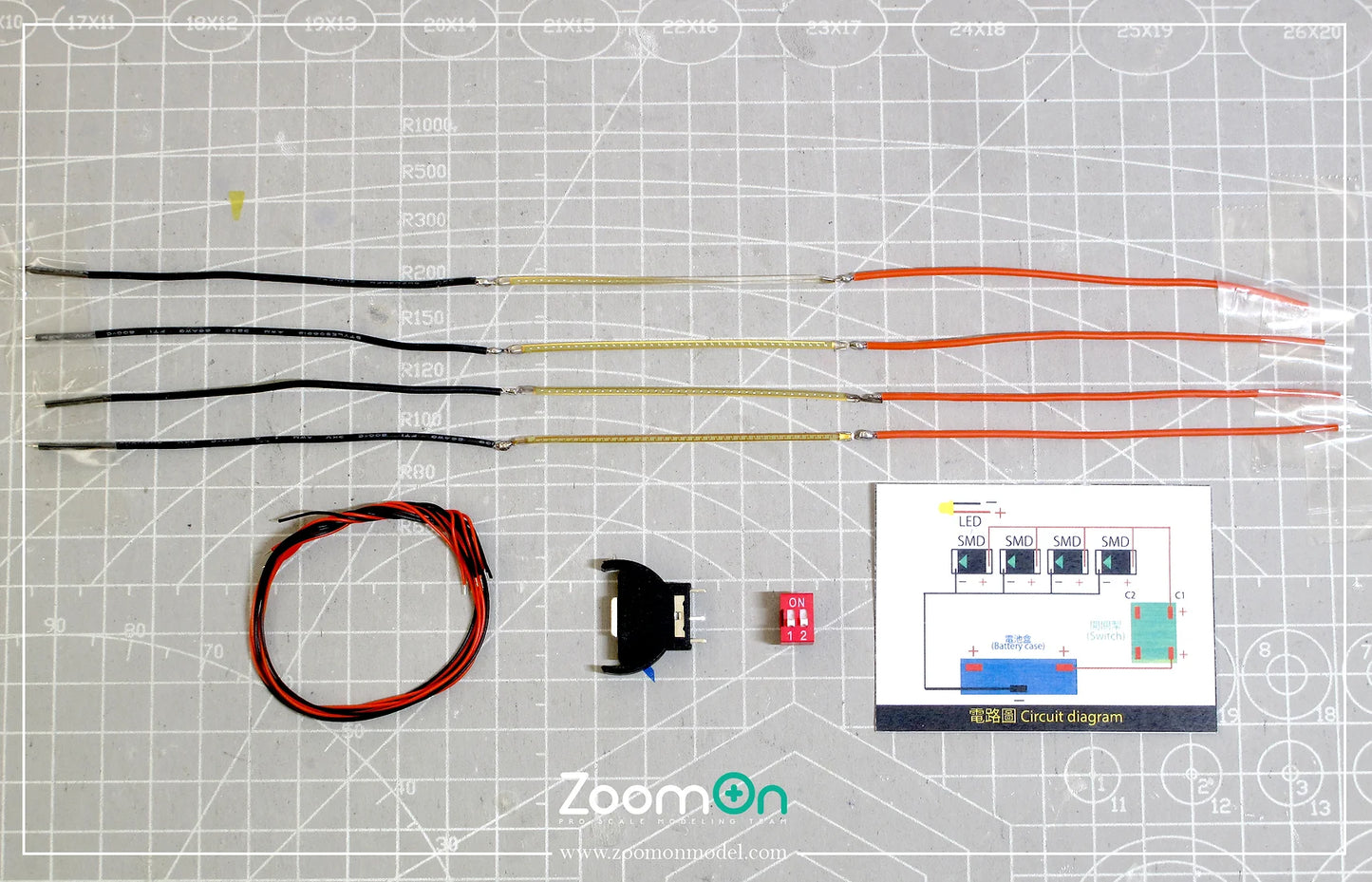 Green LED Underglow strip light kit