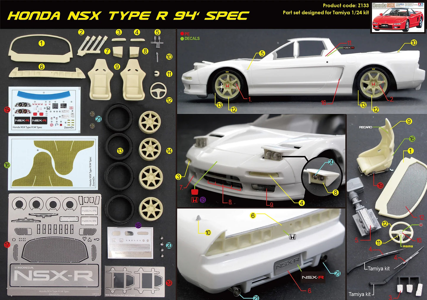 Honda NSX Type R 94’ Spec TransKit