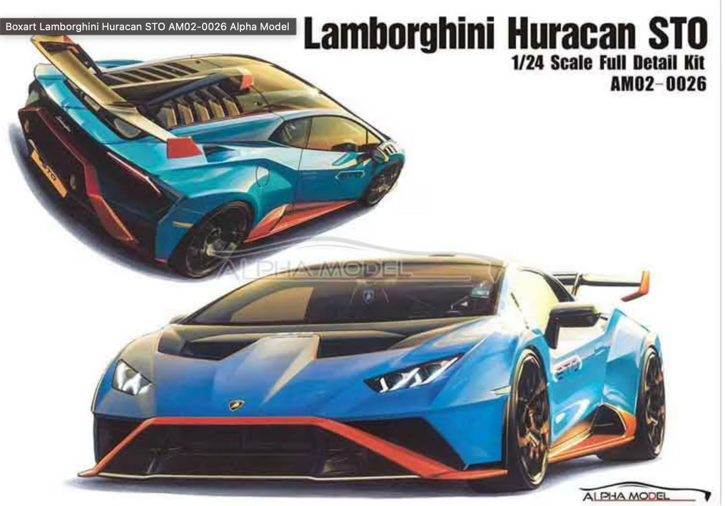 Alpha Model 1/24 - Lamborghini Huracan STO Multimedia Model Kit AM02-0026