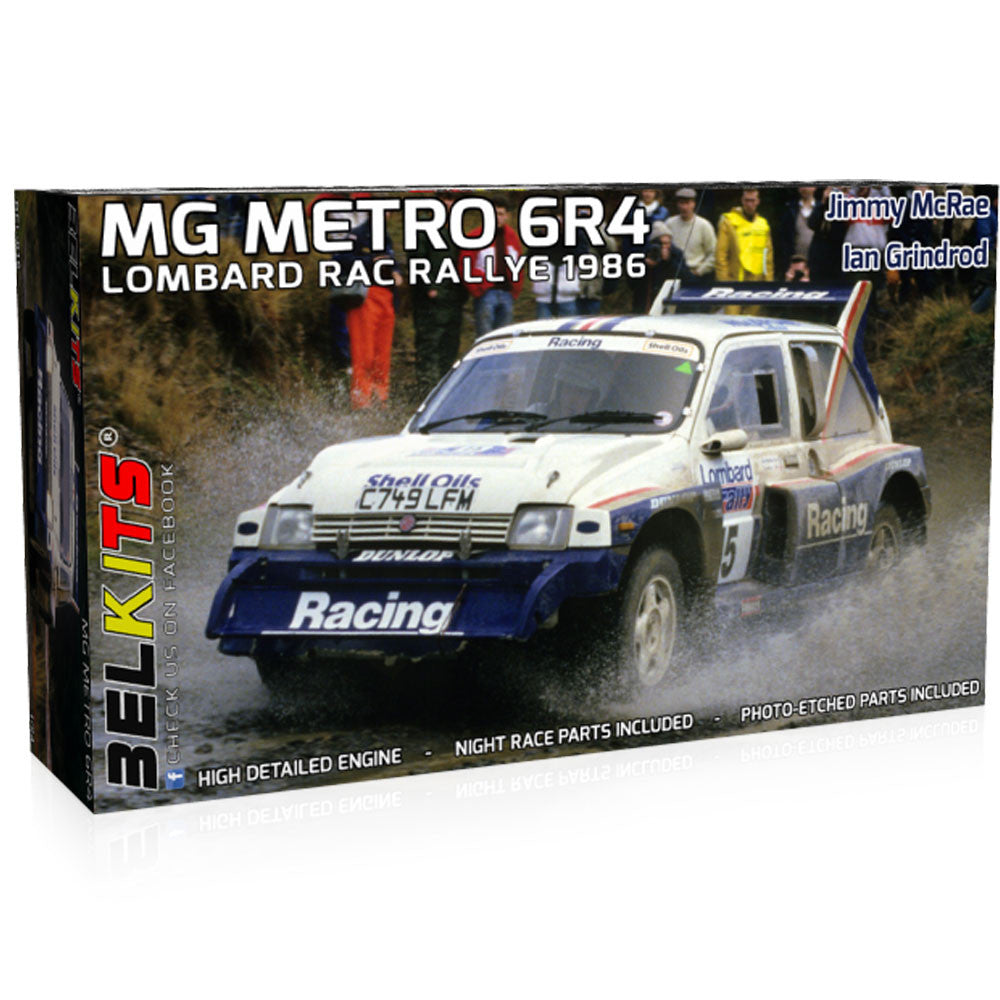 BEL016 - 1/24 Mg Metro 6R4 Lombard Rac Rally 86 Model Kit